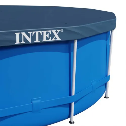 Piscina cu cadru metalic 4in1 INTEX 28202, rotunda, albastra, 305 x 76 cm