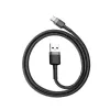 Cablu Baseus Cafele USB-C 3A 0,5 m, gri+negru