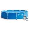 Piscina cu cadru metalic INTEX 28202, rotunda, albastra, 305 x 76 cm