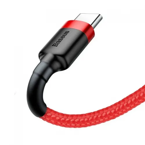Cablu Baseus Cafele USB-C 3A 1m, rosu