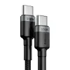 Cablu USB-C la USB-C Baseus de înaltă calitate pentru cablu tip C (20V 5A)2m gri+negru