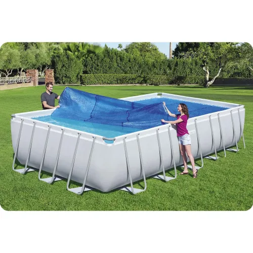 Husa solara pentru piscine cu cadru metalic, 703 x 336 cm, Bestway 58228
