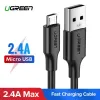 Cablu micro USB UGREEN QC 3.0 2.4A, 1m, negru