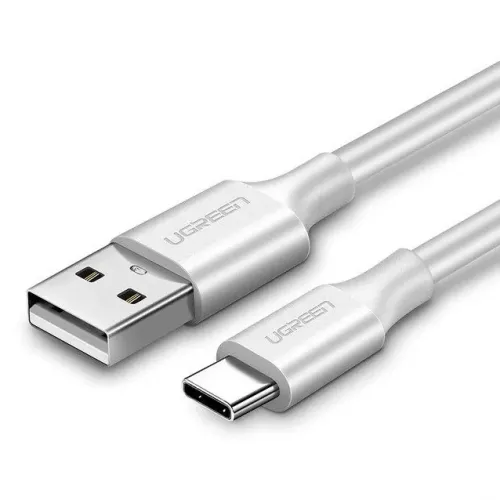 Cablu USB UGREEN la USB-C, QC3.0, 1 m, alb