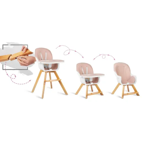 Scaun de masa pentru copii Lilo roz 700203