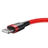Cablu Baseus Cafele USB Lightning 2A 3m, rosu