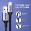 Cablu micro USB UGREEN QC 3.0 2.4A 1.5m, negru