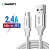 Cablu micro USB UGREEN QC 3.0 2.4A, 1.5m, alb
