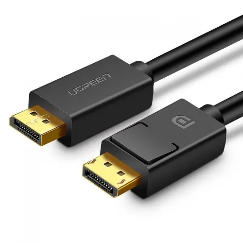 Cablu DisplayPort la DisplayPort UGREEN DP102, 4K, 3D, 2 m, negru