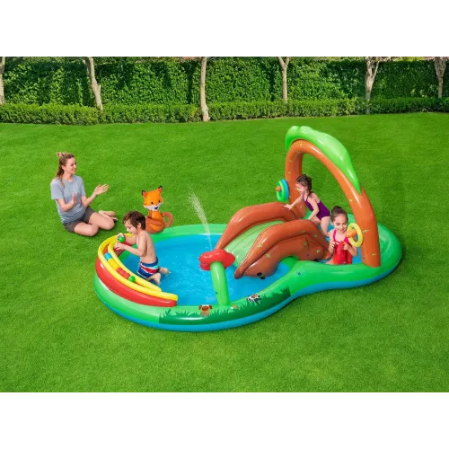 Loc de joaca gonflabil pentru copii, 295x199x130 cm, Bestway 53093