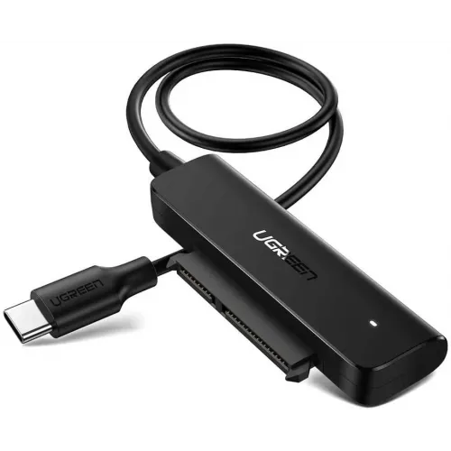 Convertor UGREEN USB-C 3.0 la 2,5 inchi SATA 50 cm, negru
