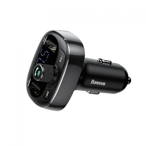 Transmițător FM multifuncțional Bluetooth USB microSD (negru)
