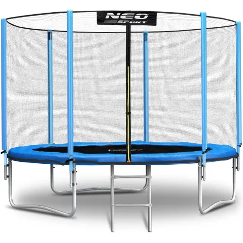 Trambulina pentru copii, 10 ft / 312 cm cu plasa de exterior si scara Neo-Sport