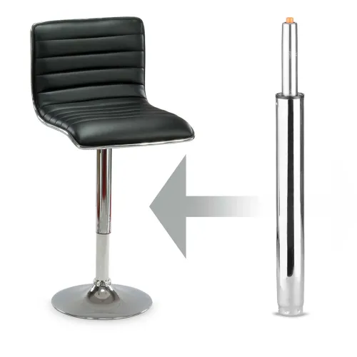 Cilindru cu gaz pentru scaune de bar, cromat, 53-73 cm