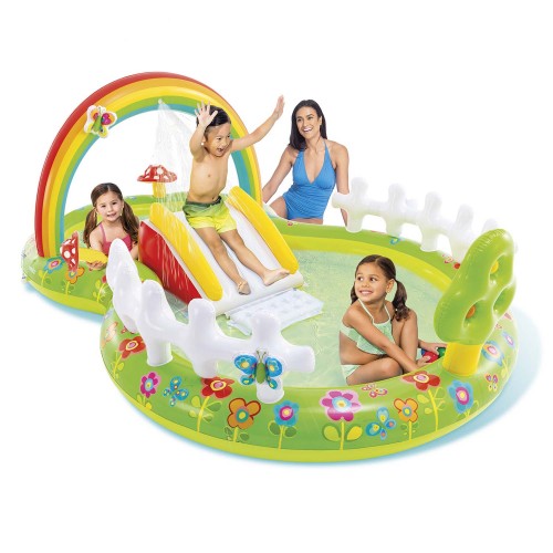 Loc de joaca gonflabil Gradina, pentru copii, 290 x 180 x 104 cm, INTEX 57453