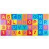 Covoraș mare de spumă, puzzle 36 buc, imprimeu litere colorate